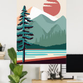 Poster De beaux paysages (Bureau à domicile)