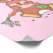 poster de bébé lapin bébé cousue animal pépinière (Coin)