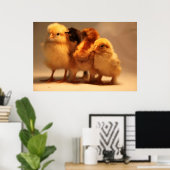 Poster de bébé poussins (Bureau à domicile)