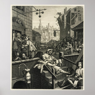 Poster De Beer Street et Gin Lane