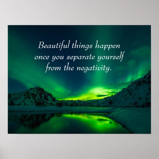 Poster De belles choses se passent Citation inspirante (Devant)