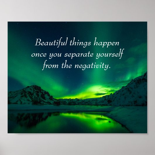 Poster De belles choses se passent Citation inspirante (Devant)