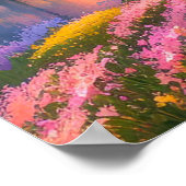 Poster De belles couleurs le long de la Riverbank (Coin)