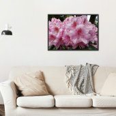 Poster De belles fleurs de Rhododendron rose