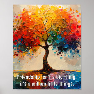 Poster De belles paroles pleines de sens sur l'amitié