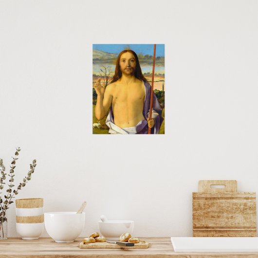 Poster de bénédiction de Jésus-Christ A (Cuisine)