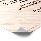 Poster de bénédiction du Mariage Apache 11" x 14"  (Coin)