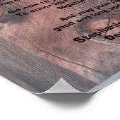 Poster de bénédiction du Mariage Apache 11" x 14" (Coin)