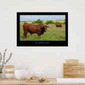 Poster de bétail Red Angus Print (Cuisine)