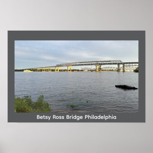 Poster de Betsy Ross Bridge Philadelphie (Devant)