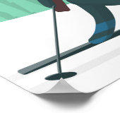 Poster de biathlon - Placez votre texte (Coin)