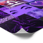 poster de bibliothèque esthétique violette (Coin)