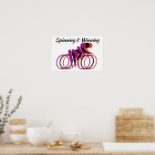 Poster de Bicyclistes de la rotation et de la vict (Cuisine)