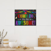 Poster de bienvenue (Cuisine)