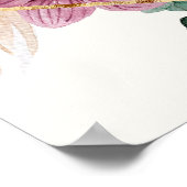 Poster de bienvenue Boho Pampas Grass séché Bouque (Coin)