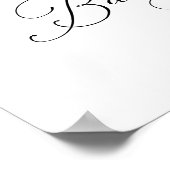 Poster de bienvenue Citrouille rose Baby shower fi (Coin)