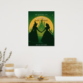 Poster de bienvenue de Baby shower Wicked - Elphab (Cuisine)