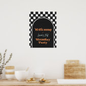 Poster de bienvenue de cool Dude | Panneau Skatebo (Cuisine)