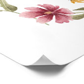 Poster de bienvenue de la Fête des mariées fleur s (Coin)