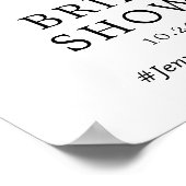 Poster de bienvenue de la Fête des mariées Florale (Coin)