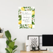 Poster de bienvenue de la Fête des mariées princip (Bureau à domicile)