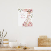 Poster de bienvenue de la Fête des mariées Rose Ro (Cuisine)