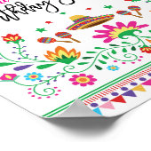 Poster de bienvenue de la fête mexicaine (Coin)