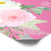 Poster de bienvenue de la fille rose (Coin)