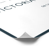 Poster de bienvenue de la marine et du Mariage bla (Coin)