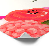 Poster de bienvenue de mariage vintage Garden (Coin)