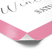 Poster de bienvenue de Pink Winter ONEderland (Coin)