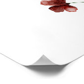 Poster de bienvenue des Fleurs sauvages d'aquarell (Coin)