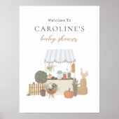 Poster de bienvenue du Baby shower agricole (Devant)