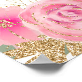 Poster de bienvenue du Baby shower Citrouille d'or (Coin)