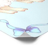 Poster de bienvenue du Baby shower d'agneau de gar (Coin)