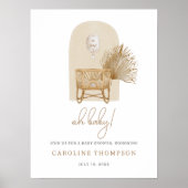 Poster de bienvenue du Baby shower de soins infirm (Devant)