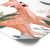 Poster de bienvenue du Baby shower des animaux de  (Coin)