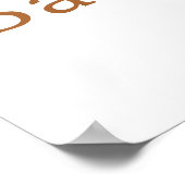 Poster de bienvenue du Baby shower des cerfs de Wo (Coin)