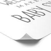 Poster de bienvenue du Baby shower Moon and Stars (Coin)