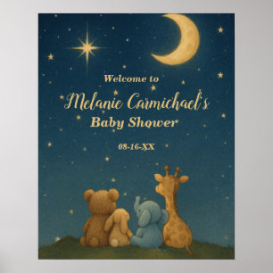 Poster de bienvenue du Baby shower Twinkle Little