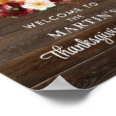 Poster de bienvenue du Citrouille rustique Thanksg (Coin)