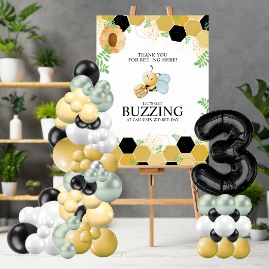 Poster de bienvenue du jour de l'abeille