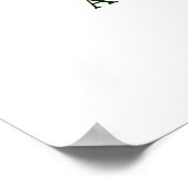 Poster de bienvenue du Mariage botanique du feuill (Coin)