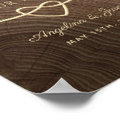 Poster de bienvenue du Mariage de bois (Coin)