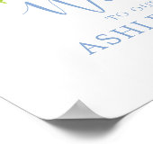 Poster de bienvenue du Mariage des fleurs d'aquare (Coin)