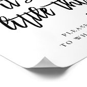 Poster de bienvenue du Mariage  Eucalyptus Feuille (Coin)