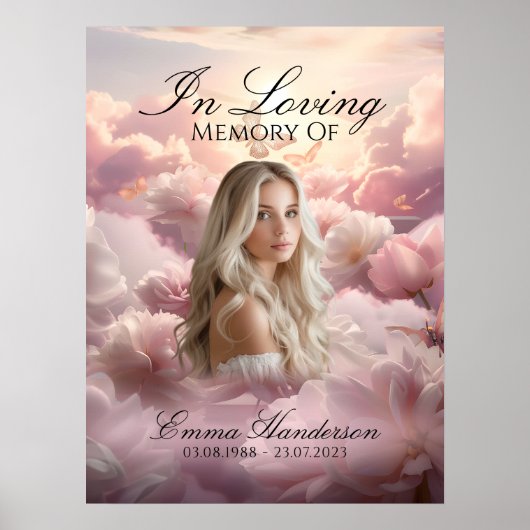 Poster de bienvenue du mémorial du jardin éternel (Devant)