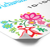 Poster de bienvenue Floral Fiesta Mexicaine (Coin)