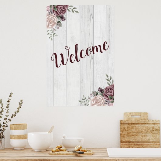 Poster de bienvenue mariage (Cuisine)