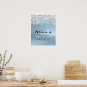 Poster de bienvenue mariage Silver Grey Drivers Bl (Cuisine)